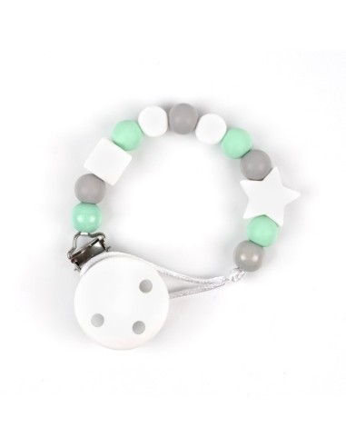 Cadenita de silicona Personalizada Baby Gris
