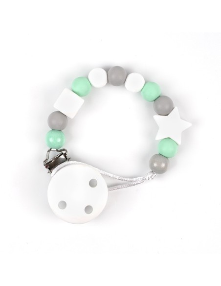Cadenita de silicona Personalizada Baby Gris