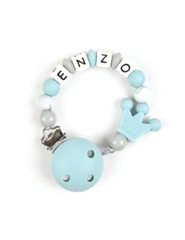 Cadenita de silicona Corona Azul Soft Personalizada