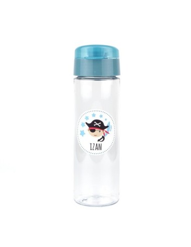 Botella Pirata Azul 600ml personalizada