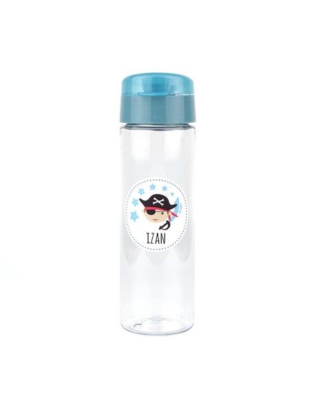 Botella Pirata Azul 600ml personalizada