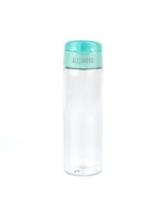 Pack Botella 600ml + Cajita Porta Alimentos Azul personalizadas