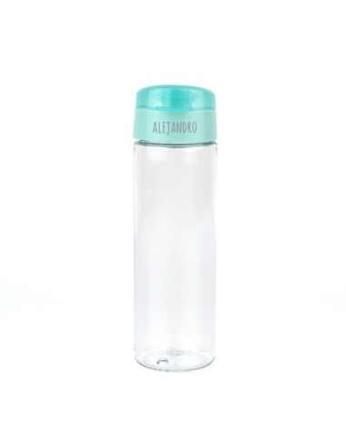 Pack Botella 600ml + Cajita Porta Alimentos Azul personalizadas