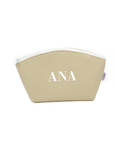 Neceser Shopper polipiel Camello personalizado