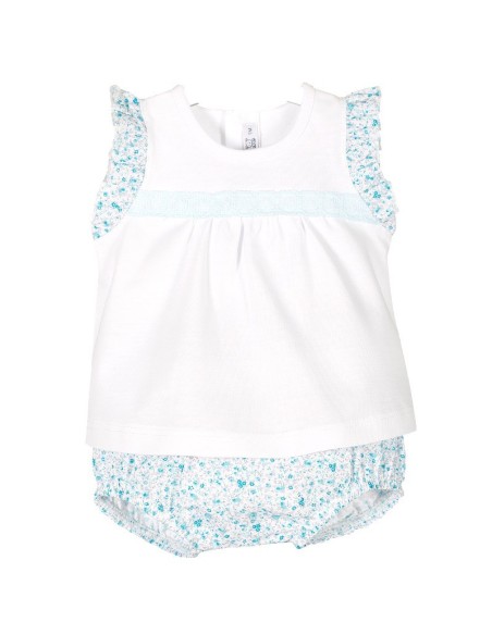 Calamaro conjunto bebe niña floral.