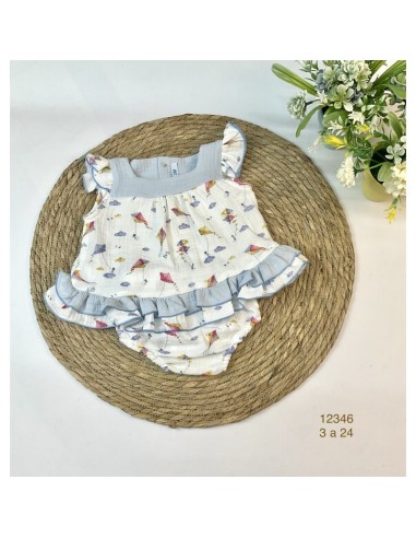 Vestido de bebe cometas