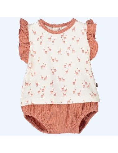 Conjunto de bebe niña pololo jirafas