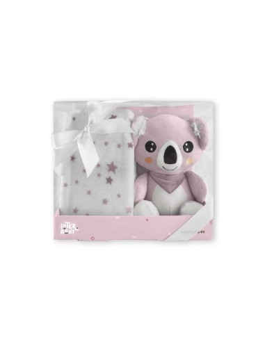Manta con peluche de koala