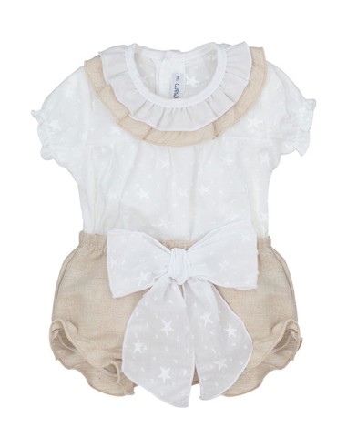 Conjunto para bebe niña de pololo modelo Cannes