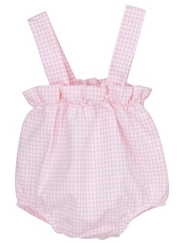 Peto para niña en vichi rosa modelo Niza.
