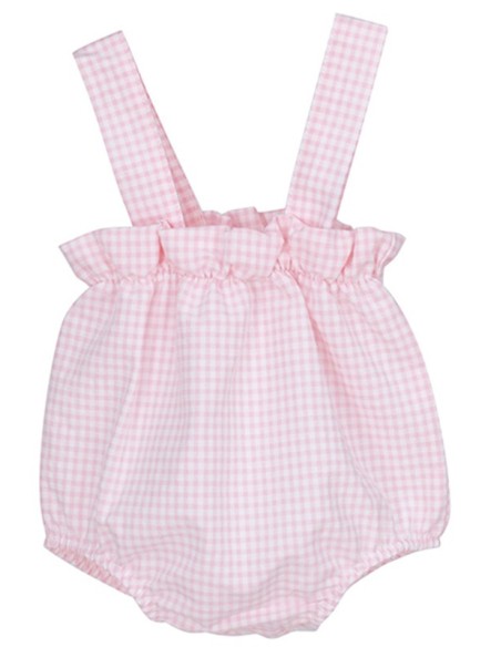 Peto para niña en vichi rosa modelo Niza.