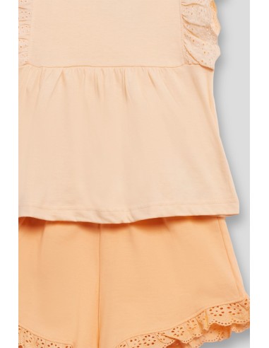 Street monkey conjunto de niña mandarina