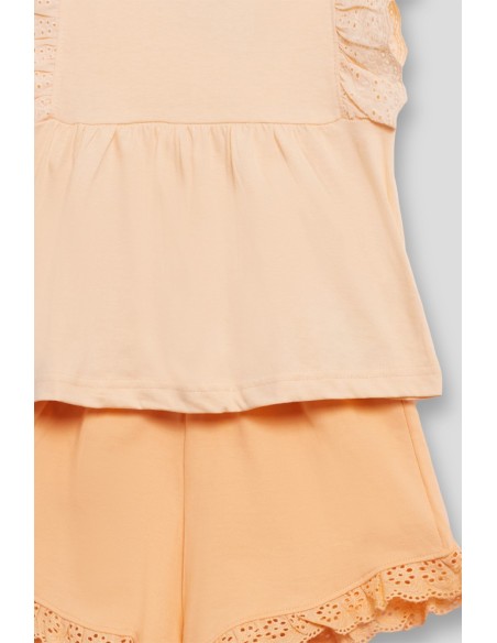 Street monkey conjunto de niña mandarina