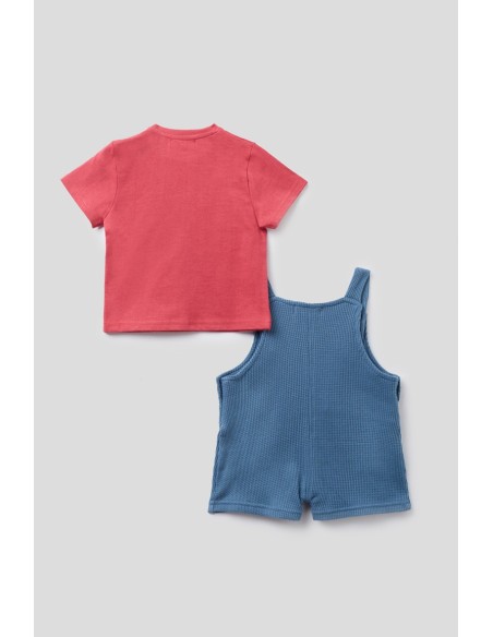 Peto de bebe niño con camiseta coches