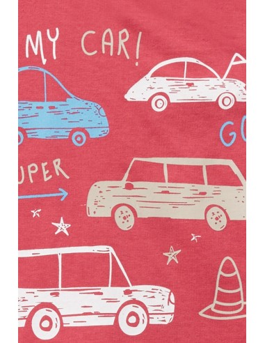 Peto de bebe niño con camiseta coches