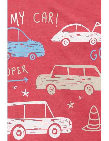 Peto de bebe niño con camiseta coches