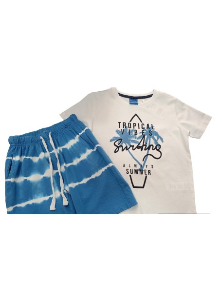 Conjunto de niño modelo tropical