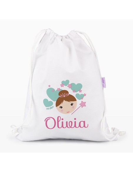 Petate Medium Lona Hada personalizado, color a elegir