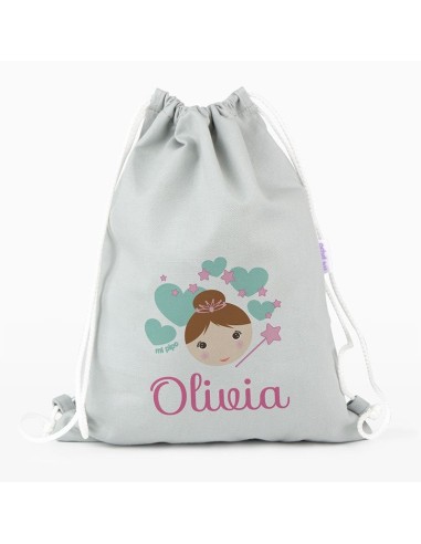 Petate Medium Lona Hada personalizado, color a elegir
