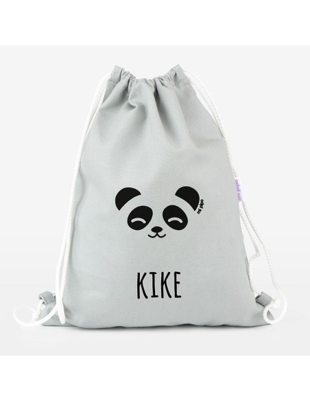 Petate Medium Lona Panda personalizado, color a elegir