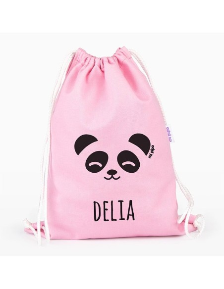 Petate Medium Lona Panda personalizado, color a elegir
