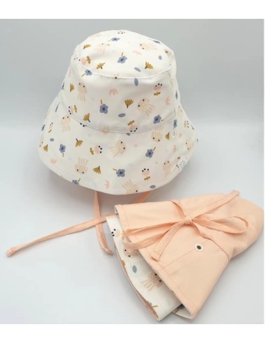 Gorro con proteccion solar +50 para niña