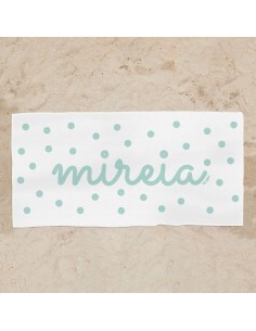 Toalla de baño Premium Panda Menta Personalizada 2