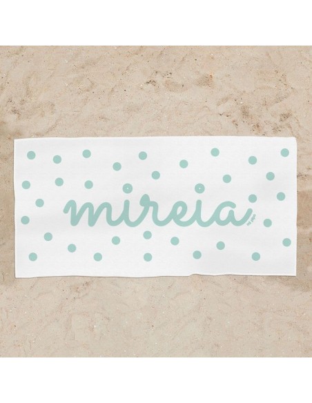Toalla de baño Premium Panda Menta Personalizada