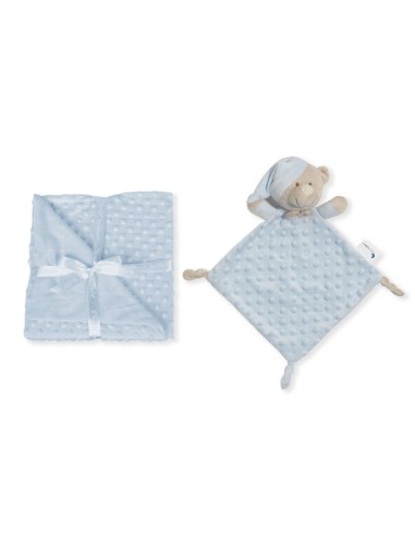Set de mantita y dou dou  de osito