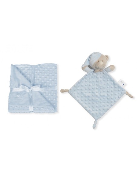 Set de mantita y dou dou  de osito