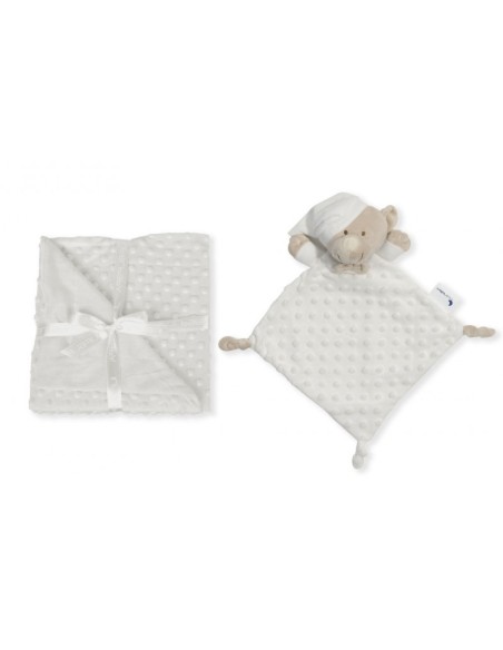 Set de mantita y dou dou  de osito