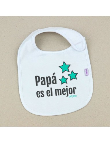 Babero Divertido Mi Papá mola bigote