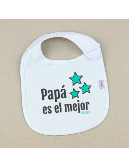 Babero Divertido Mi Papá mola bigote