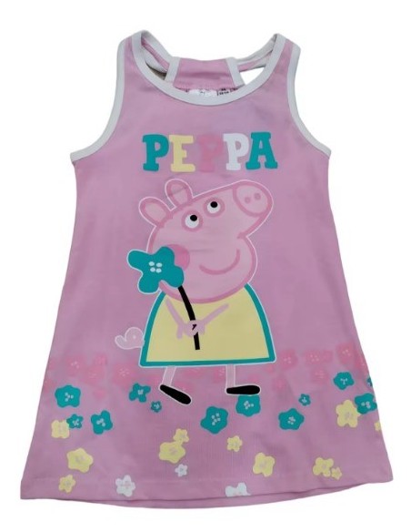 Peppa Pig vestido de niña de tirantes.