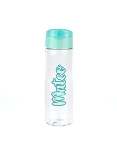 Botella Caligrafía Menta 600 ml personalizada