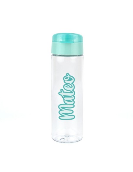 Botella Caligrafía Menta 600 ml personalizada