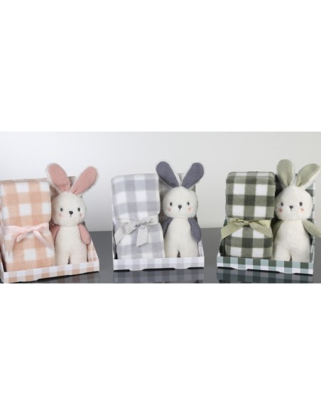 BH textil conjunto peluche y manta.