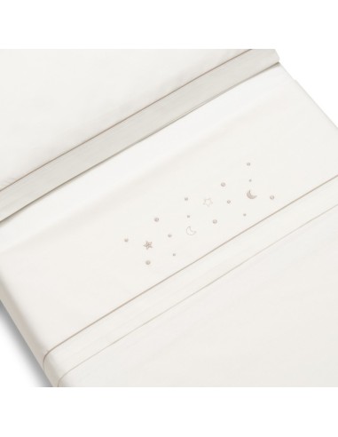 Sábanas de minicuna de estrellas bordadas