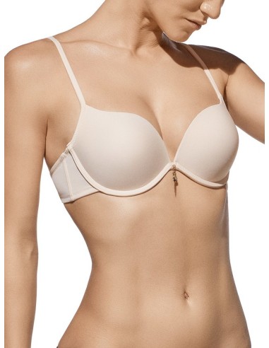 Sujetador Raquel doble push up tierra