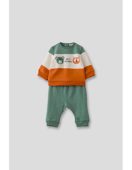 Street Monkey chandal de bebe niño verde.
