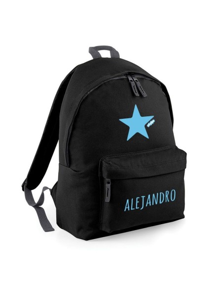 Mochila Junior Azul personalizada, dibujo a elegir