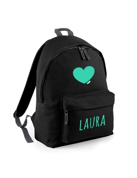 Mochila Junior Azul personalizada, dibujo a elegir
