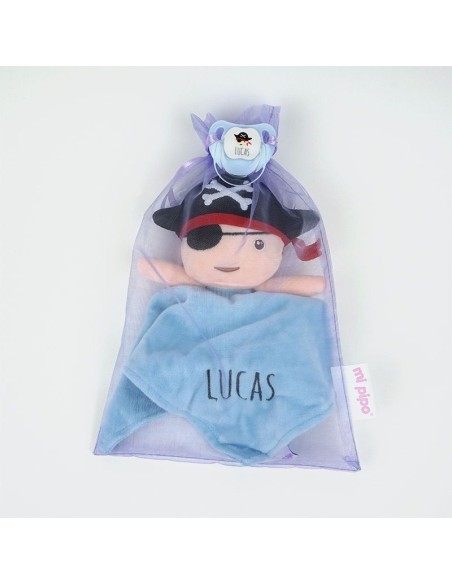Dou Dou-Sonajero + Chupete Baby Pirata Personalizados