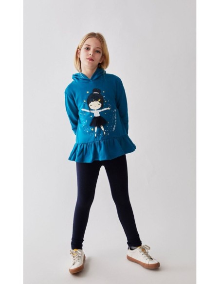Conjunto niña bailarina con gorro y  leggins Street Monkey