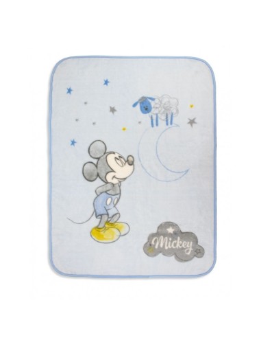 Mickey Mousse manta de cuna de terciopelo