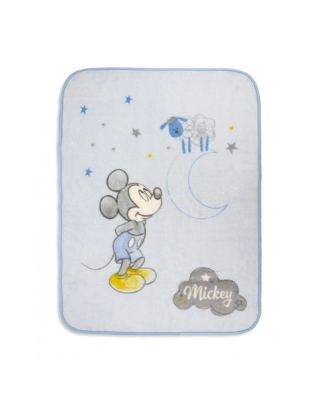Mickey Mousse manta de cuna de terciopelo