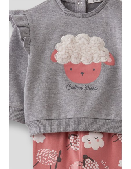 Street Monkey conjunto niña ovejitas