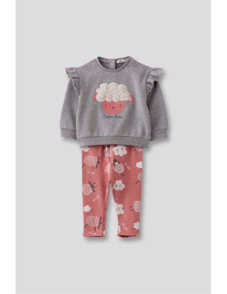 Street Monkey conjunto niña ovejitas