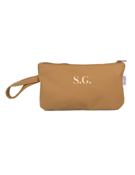 Bolso de Mano Shopper polipiel Camello personalizado