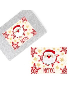Cadenita de Silicona personalizada Navidad Reno Rojo